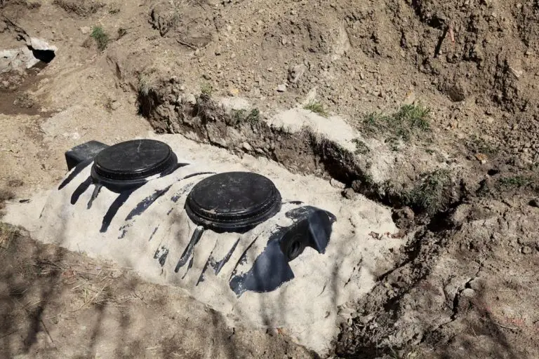 above ground pool on septic field