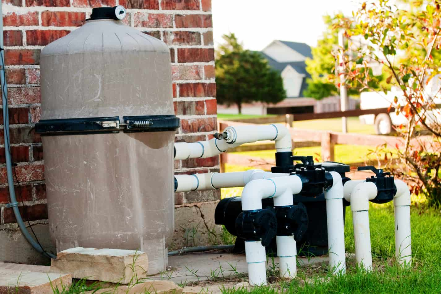 pool equipment outdoors