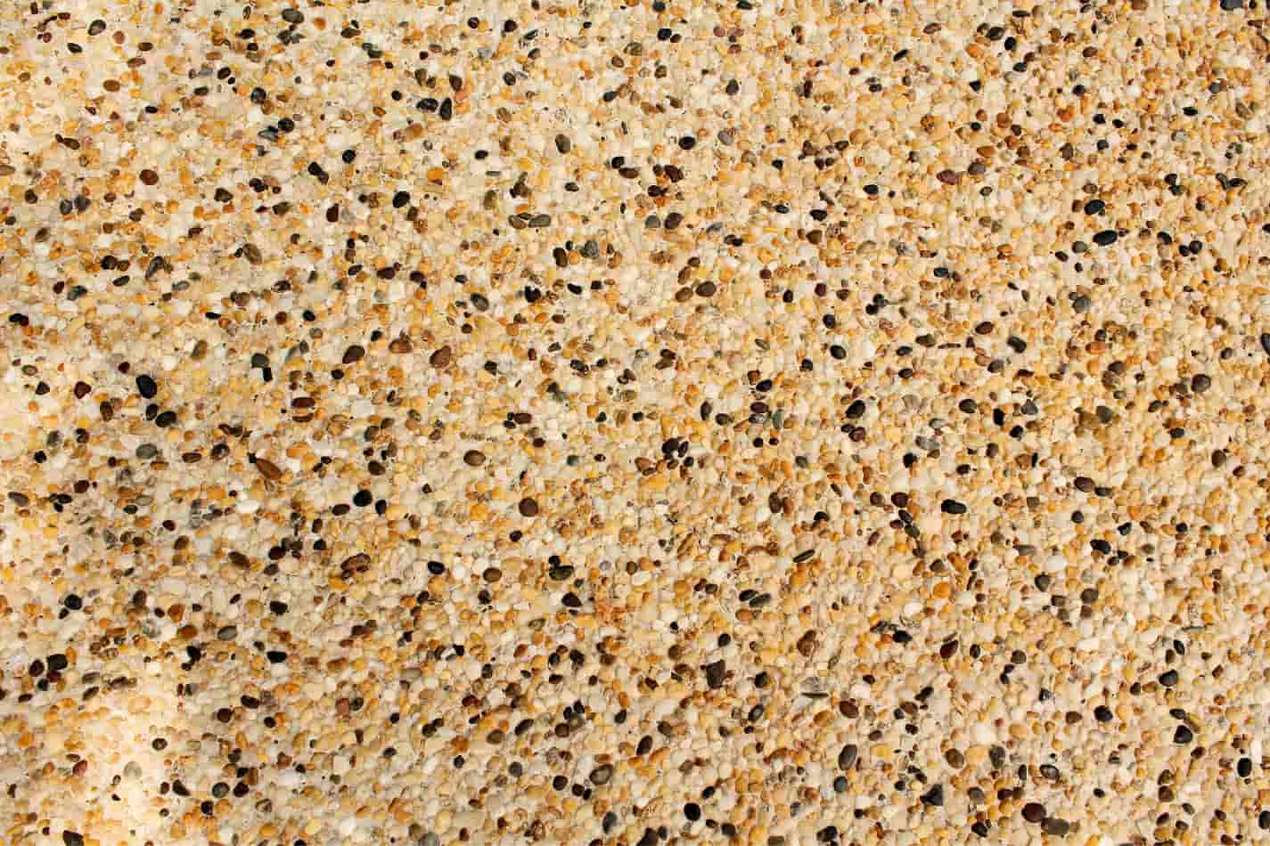 pebblecrete pool close up